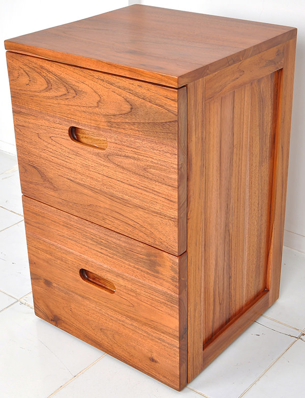 Two drawers wooden sideboard