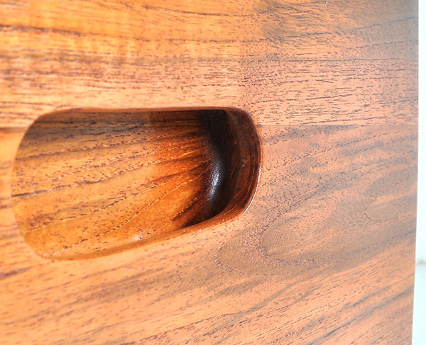 Natural teak wood drawer