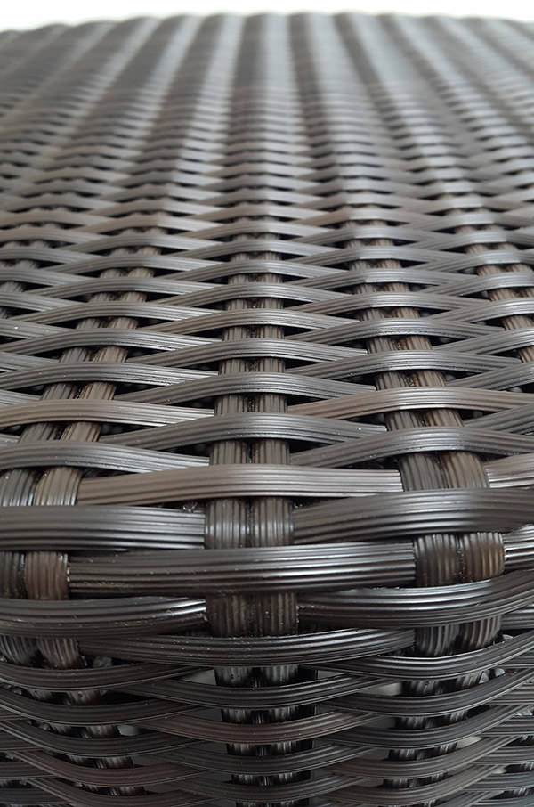 flat synthetic rattan