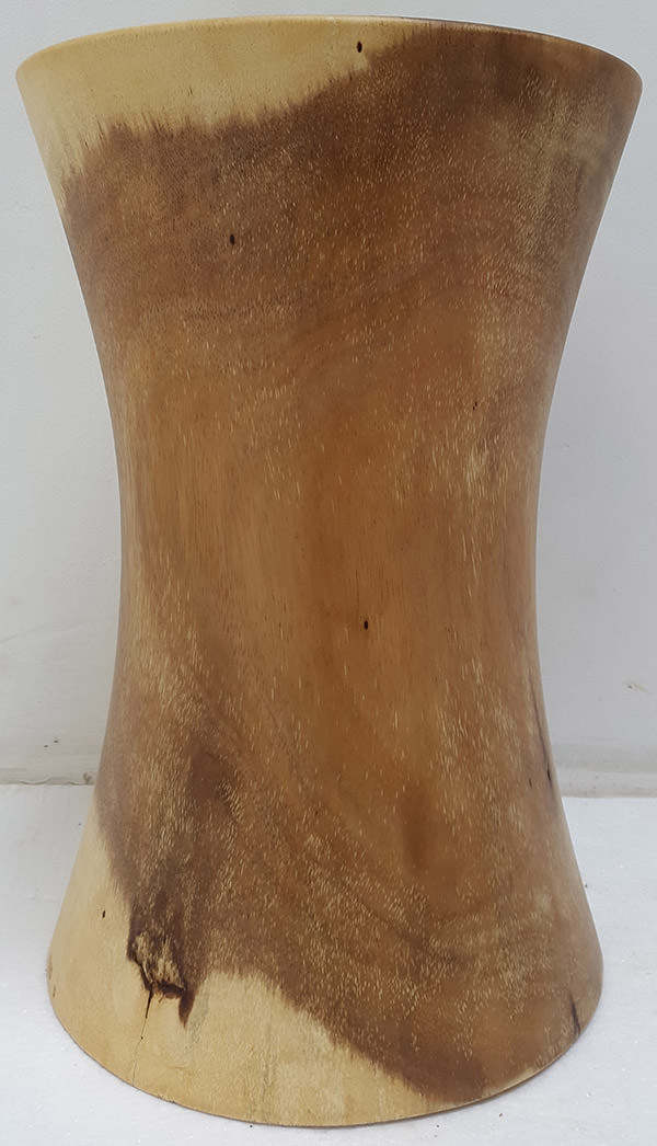 suar stool with natural finish