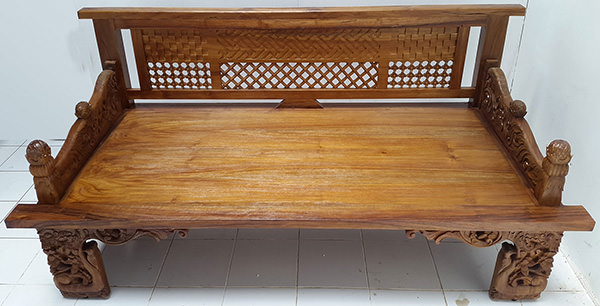 teak furniture with carvings