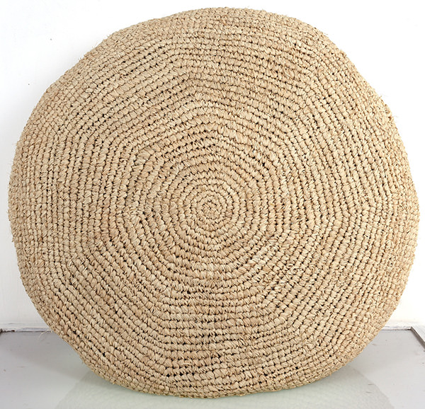 natural fibers pouf