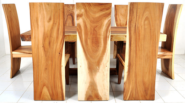suar wood dining set
