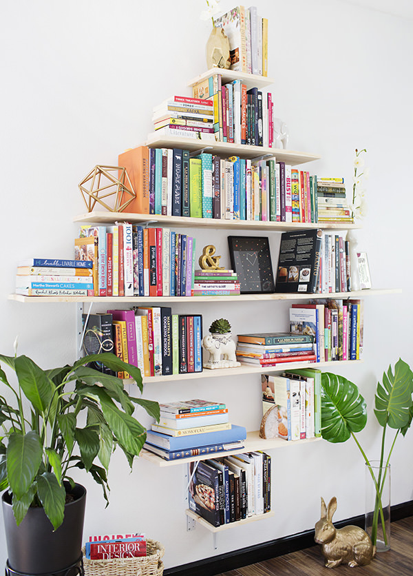 diamond bookcase