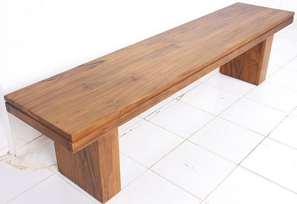 indoor teak wooden bench