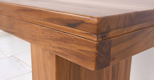 indoor teak wooden bench with sleek design