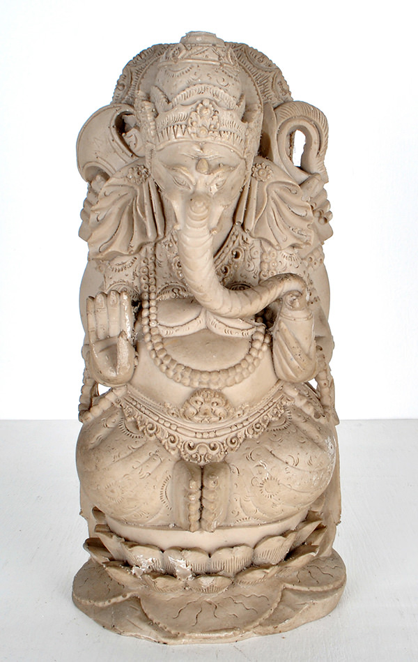 Ganesh white sculpture
