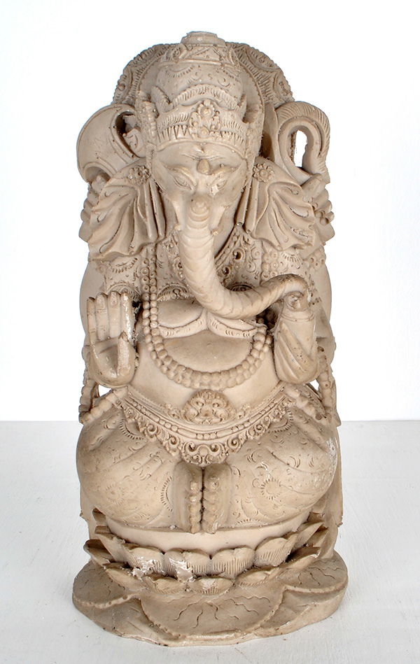 Ganesh white sculpture
