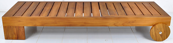 teak lounge bed