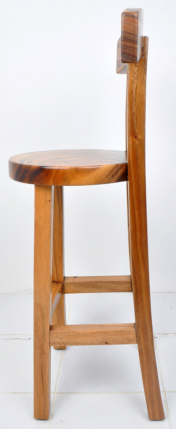 raw monkeypod bar chair