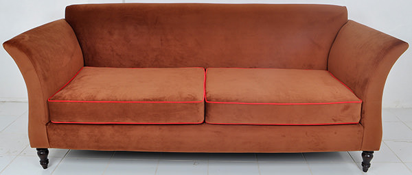 brown Scandinavian couch
