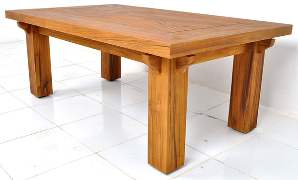 teak rustic coffee table