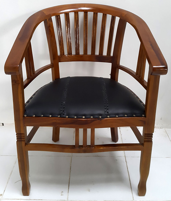 teak armchair