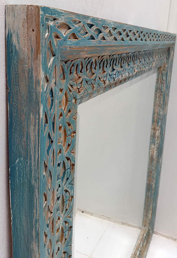 distressed vintage mirror