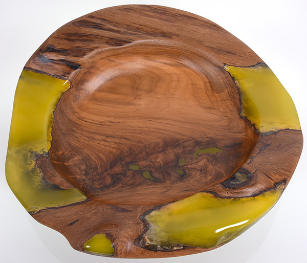 teak root home accessories mixed with resin