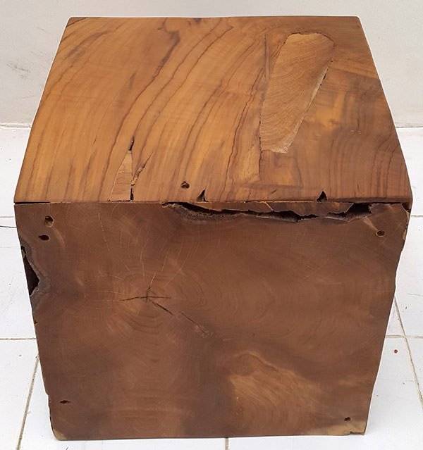 teak square block