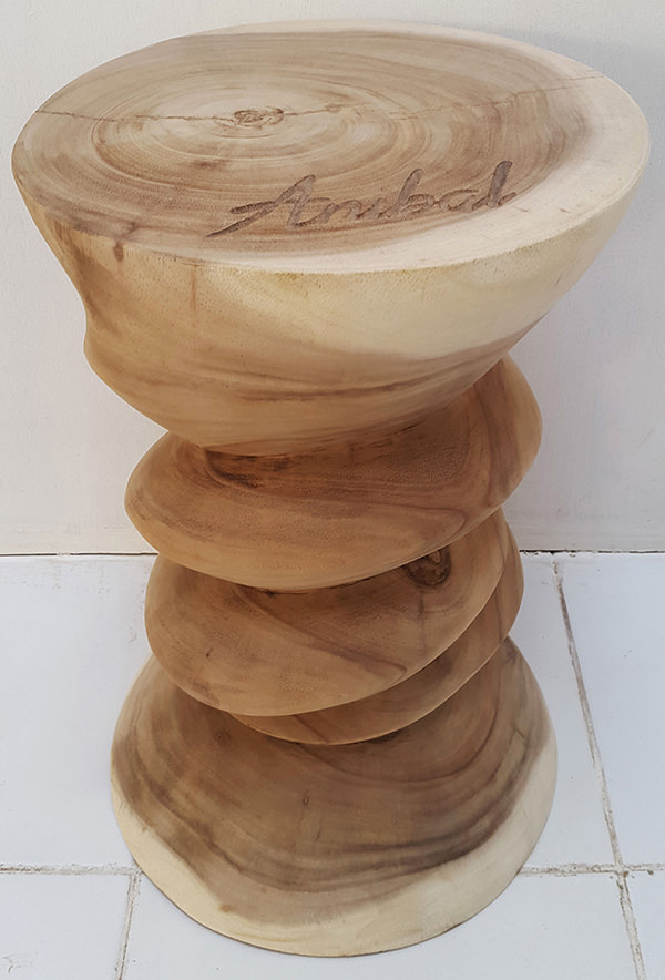 twisted suar carved stool
