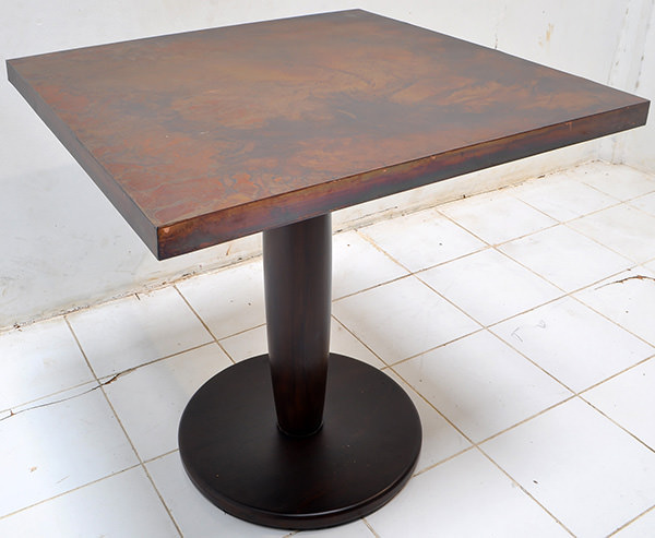 vintage copper table