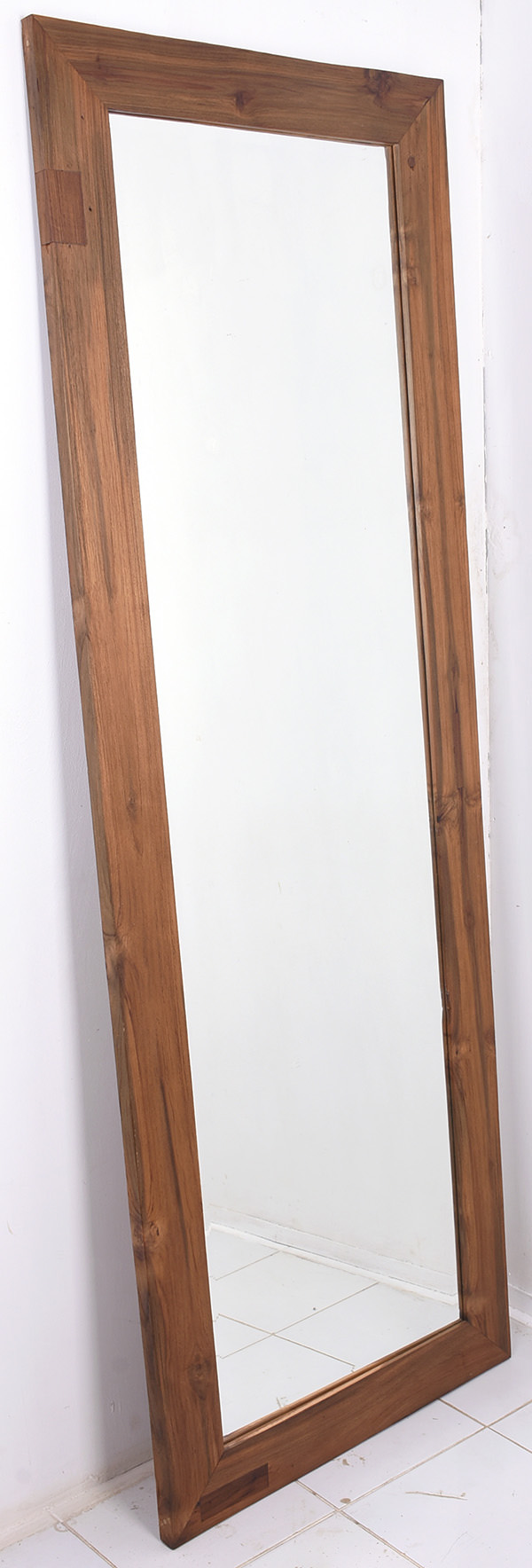 Wooden standing mirror