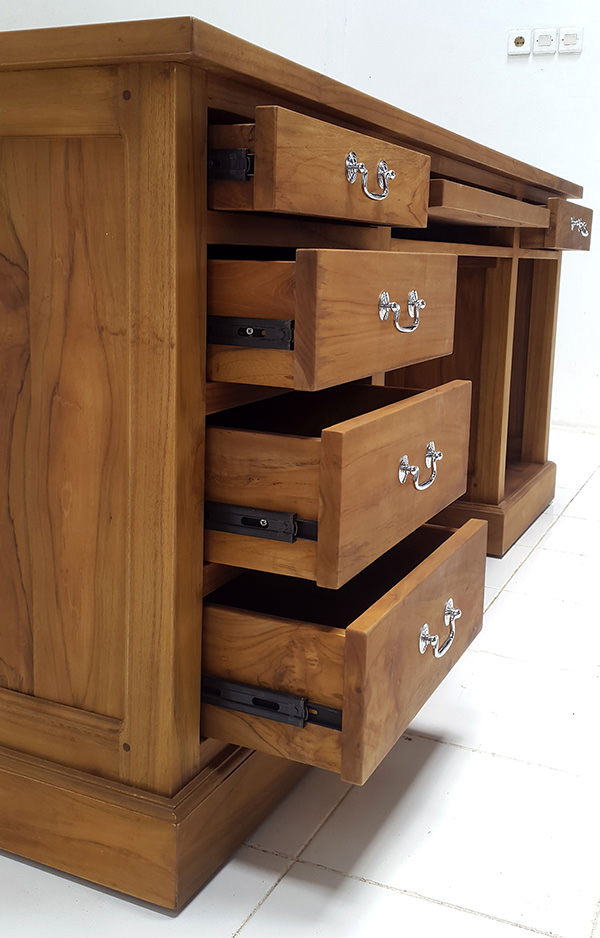 solid teak desk