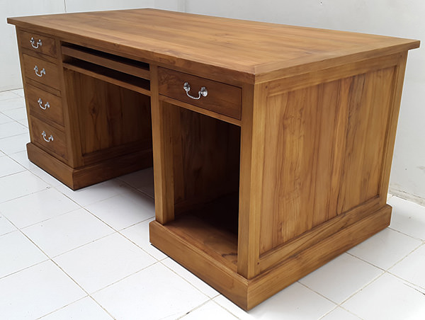 classic english desk with solid wood