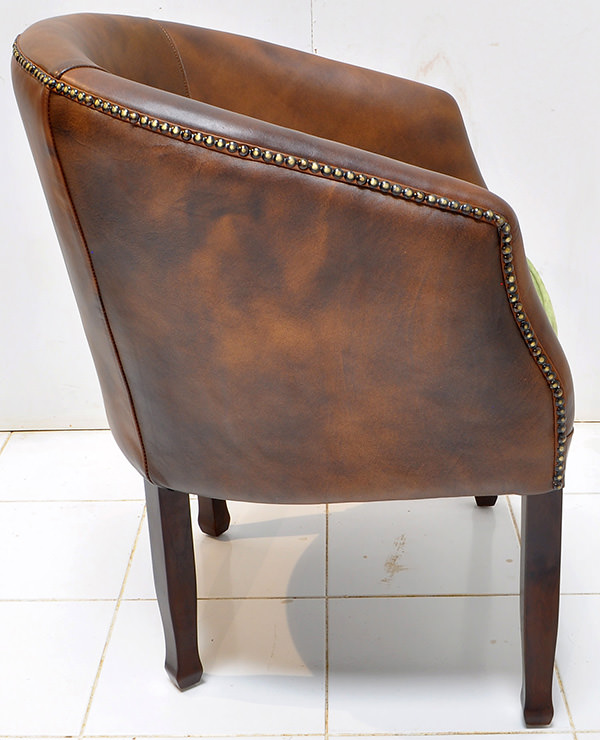 vintage leather seat