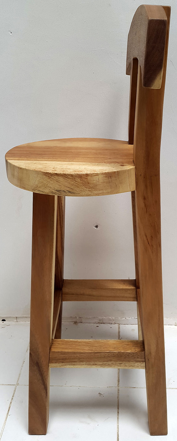 suar bar stool with natural color