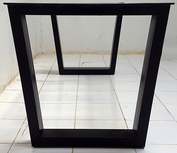 black square metal legs for dining table