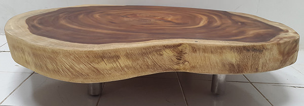 natural round coffee table