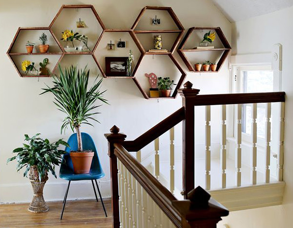 honeycomb bookshelf