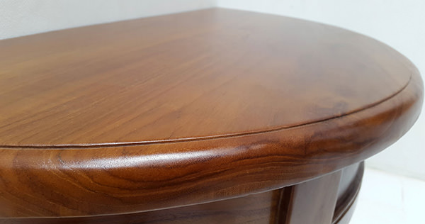 semi-gloss teak wood