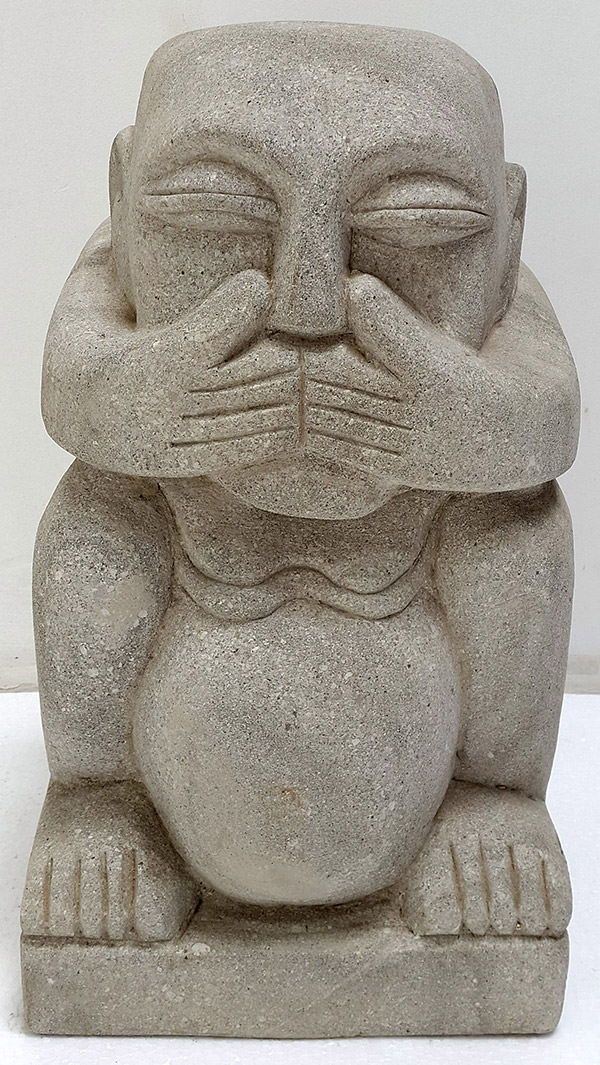 dumb man stone sculpture