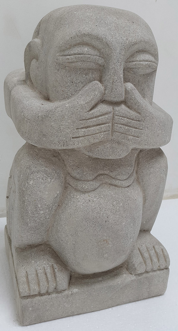 dumb man stone sculpture for decoration