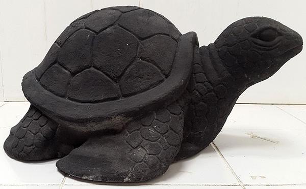 black volcanic stone turtle