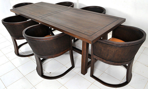 rectangular restaurant dining tables and chairs