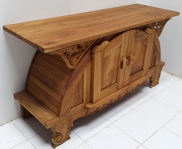 asian wooden sideboard
