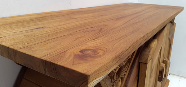 natural teak wood matte finish