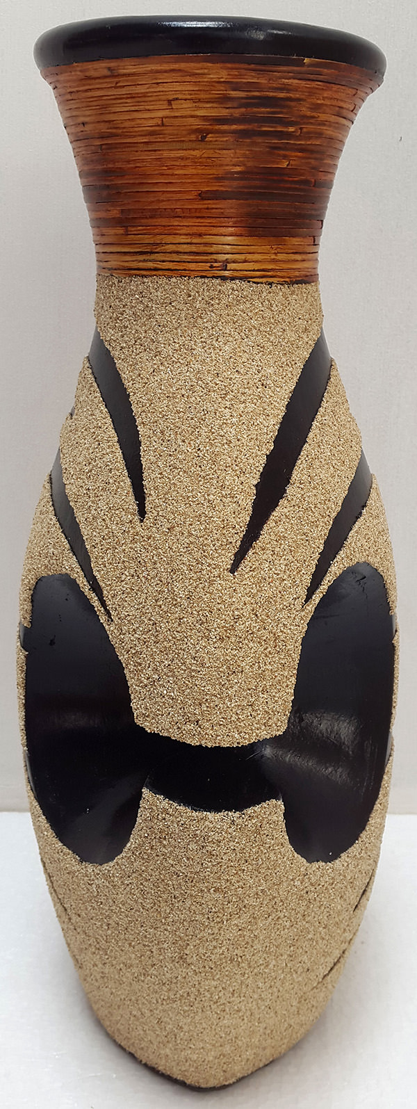 black and cream tiger vase home accessories