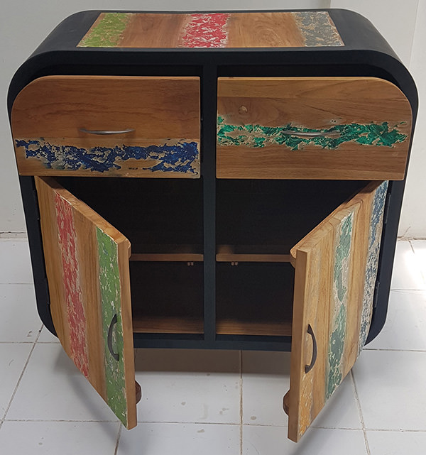 furniture manufacturer of manufacturing of traditional boat wood buffet with two drawers and two doors