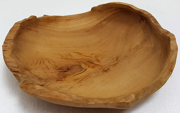 solid teak root wooden plate