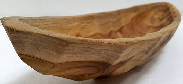 organic solid teak root wooden plate