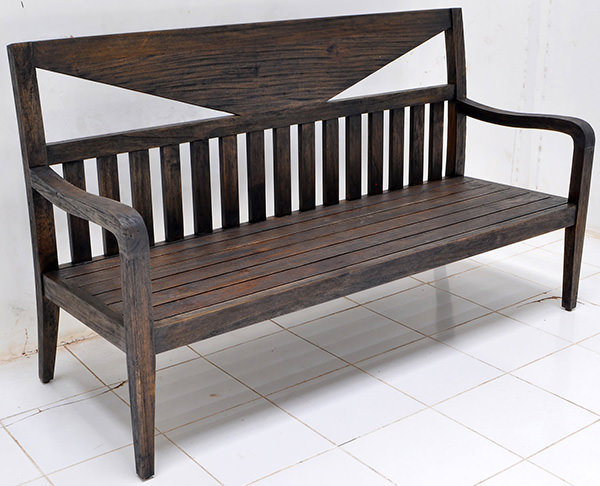 Yakisugi teak bench manufacturing