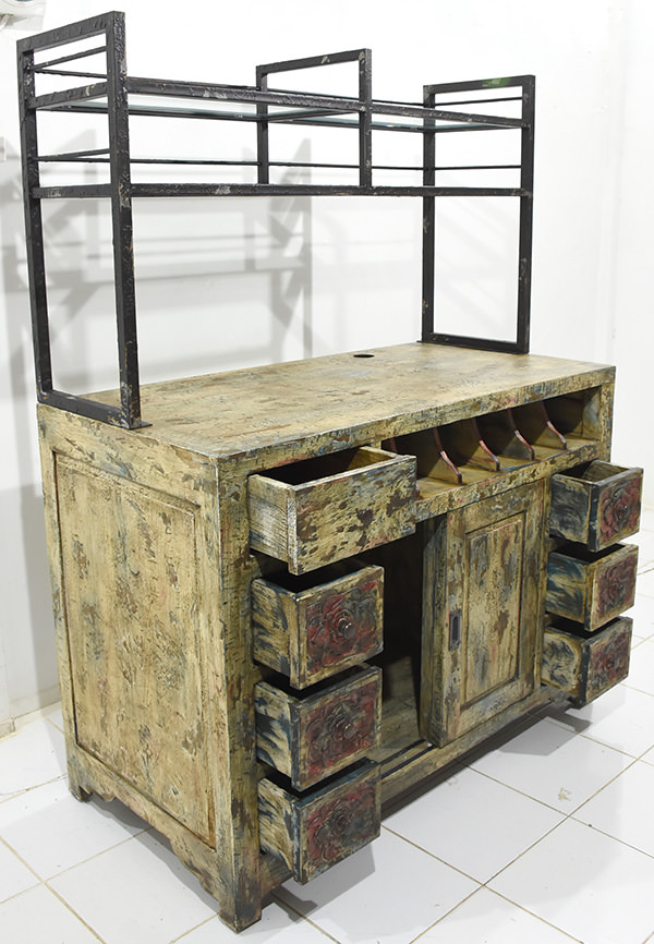 antique reclaimed cabinet