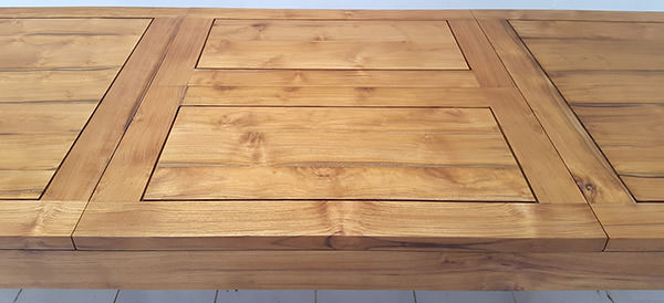 grade A teak extendable table