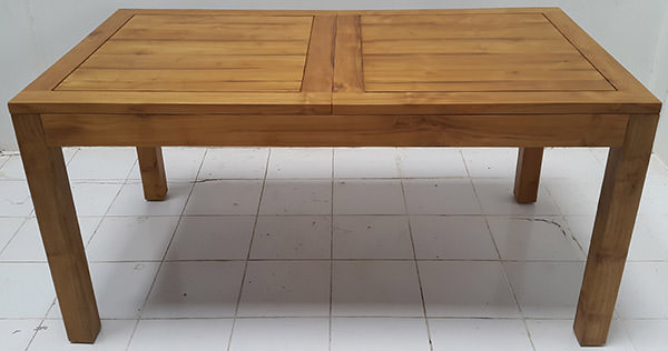 outside teak table