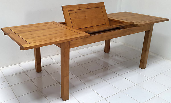 teak extendable table
