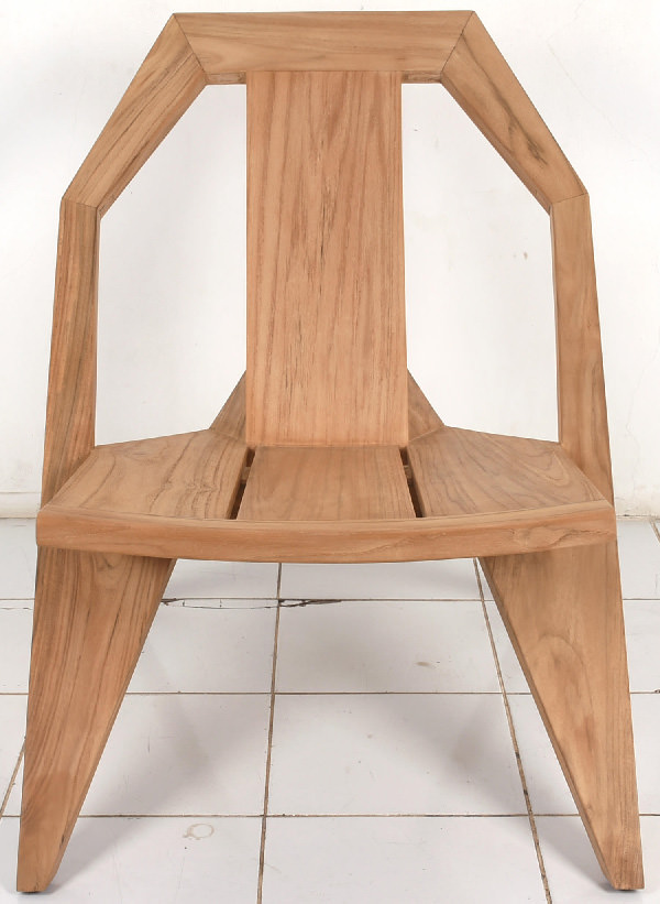 Scandinavian teak garden chair