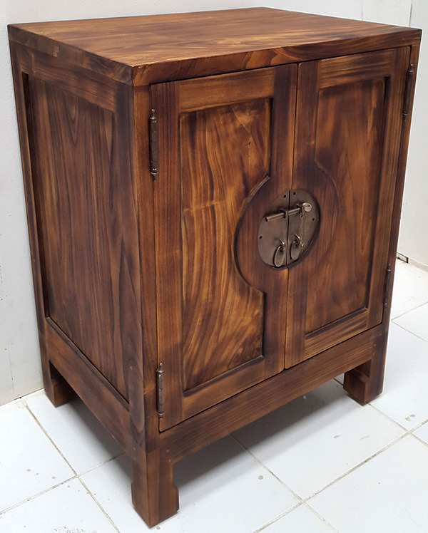 oriental teak indoor antique night stand