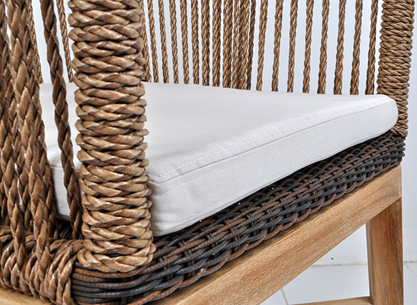 Rope, rattan and teak furniture