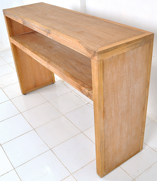 hallway teak console